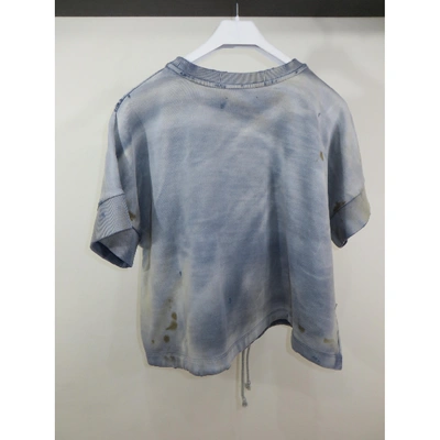 Pre-owned Kenzo Blue Cotton Top