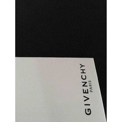 Pre-owned Givenchy Linen Straight Pants In Black