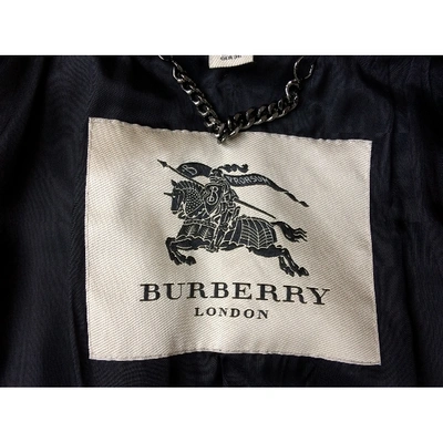 Pre-owned Burberry Black Trench Coat
