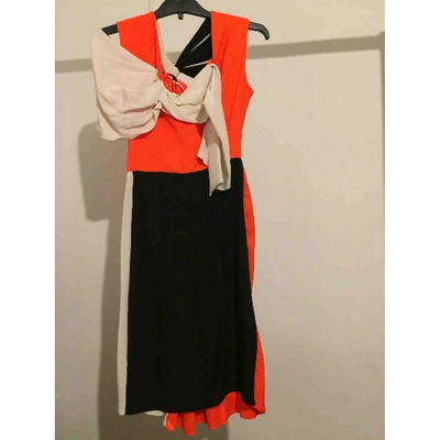 Pre-owned Roksanda Silk Mid-length Dress In Multicolour