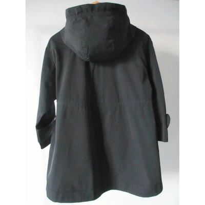 Pre-owned Moncler Black Trench Coat