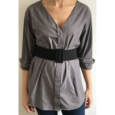 Pre-owned Miu Miu Shirt In Grey