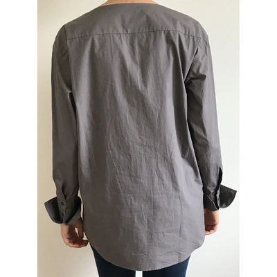 Pre-owned Miu Miu Shirt In Grey