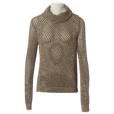 Pre-owned Valentino Jumper In Gold