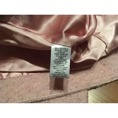 Pre-owned Milly Wool Short Vest In Pink