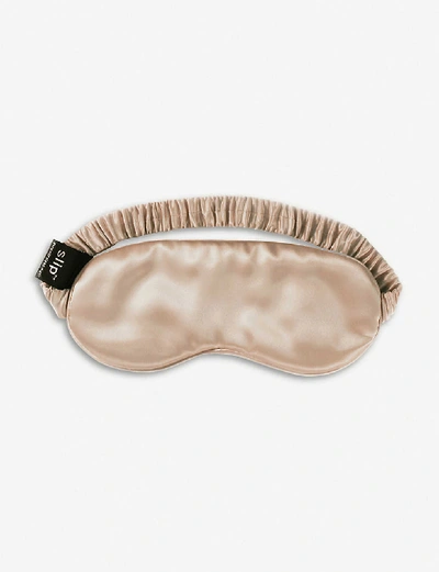 Shop Slip Elasticated Sleep Mask In Caramel