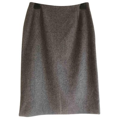 Pre-owned Dolce & Gabbana Wool Skirt Suit In Grey