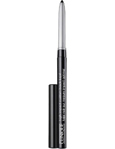 Clinique Blackened Black High Impact Kajal Eye Pencil In Blackened Black