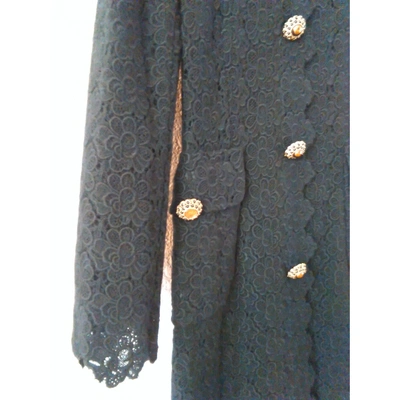 Pre-owned Dolce & Gabbana Black Wool Coat