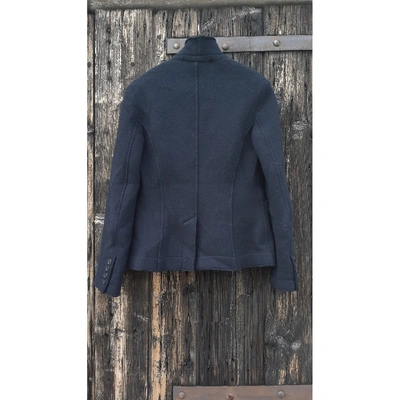 Pre-owned Barena Venezia Wool Short Waistcoat In Blue