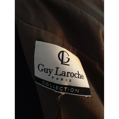 Pre-owned Guy Laroche Trench Coat In Khaki
