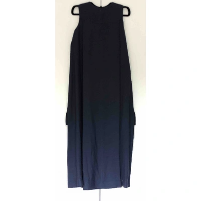 Pre-owned Rosetta Getty Maxi Dress In Navy