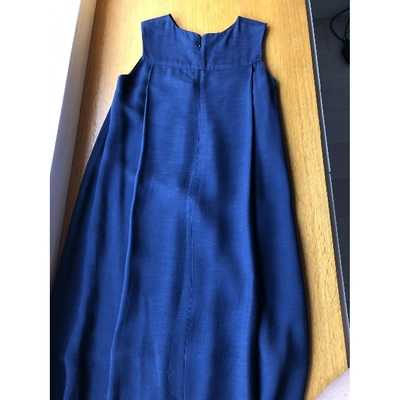 Pre-owned Rosetta Getty Maxi Dress In Navy