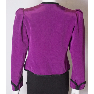 Pre-owned Saint Laurent Jacket In Purple