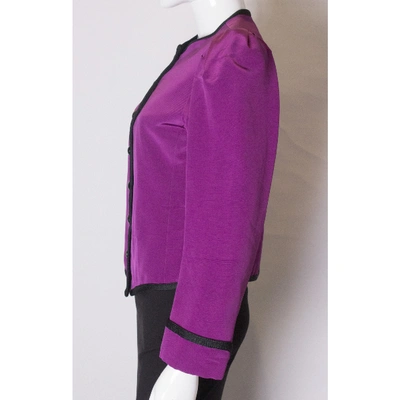 Pre-owned Saint Laurent Jacket In Purple