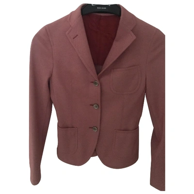 Pre-owned Tagliatore Red Cotton Jacket