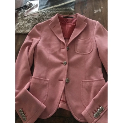 Pre-owned Tagliatore Red Cotton Jacket