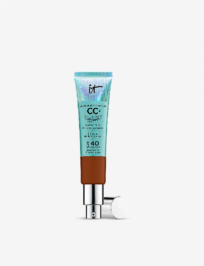 Shop It Cosmetics Your Skin But Better Cc+ Oil-free Matte With Spf 40 32ml In Deep