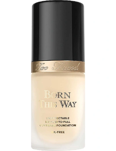 Shop Too Faced Almond Born This Way Liquid Foundation 30ml In Pearl
