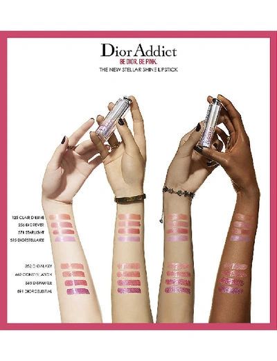 Shop Dior Addict Stellar Shine Lipstick 3.5g In 125