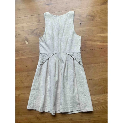 Pre-owned Ferragamo Silk Dress In Beige