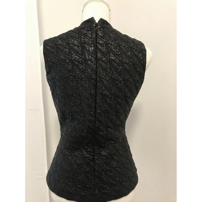 Pre-owned Dior Black Polyester Top