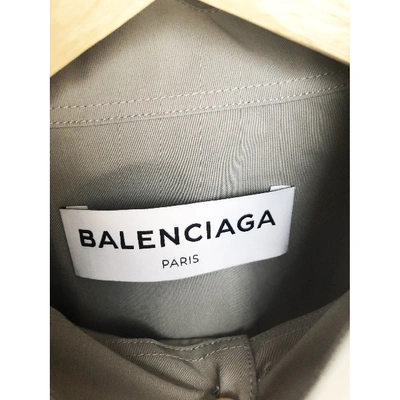 Pre-owned Balenciaga Shirt In Grey