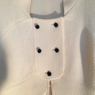 Pre-owned Fendi Wool Jacket In White