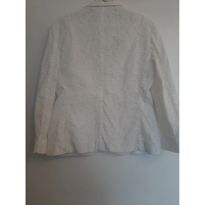 Pre-owned Alberta Ferretti Ecru Cotton Jacket
