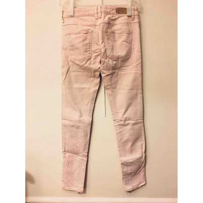 Pre-owned Sandro Slim Jeans In Pink