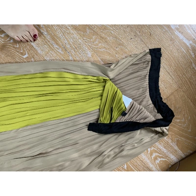 Pre-owned Vionnet Maxi Skirt In Beige