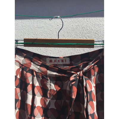 Pre-owned Marni Red Silk Shorts