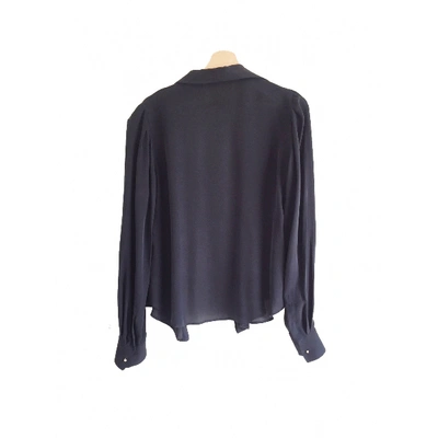 Pre-owned Carolina Herrera Silk Shirt In Black