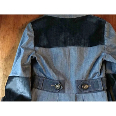 Pre-owned Miu Miu Blue Denim - Jeans Coat