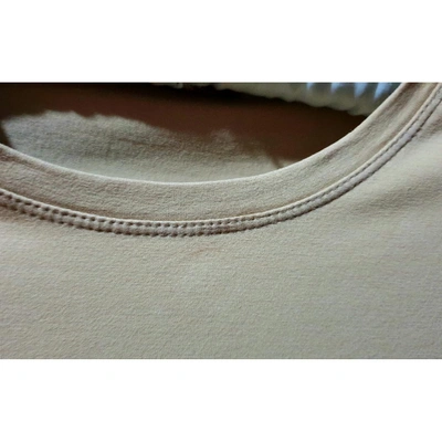 Pre-owned Carolina Herrera Beige Cotton  Top