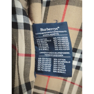 Pre-owned Burberry Trench Coat In Khaki