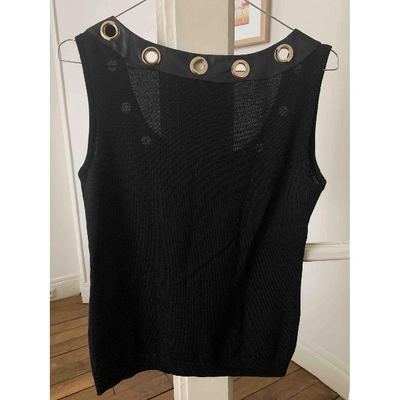 Pre-owned Moschino Black Wool  Top