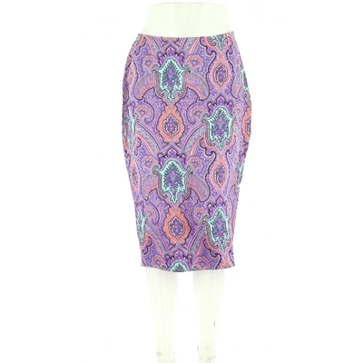 Pre-owned Paul & Joe Purple Silk Skirt