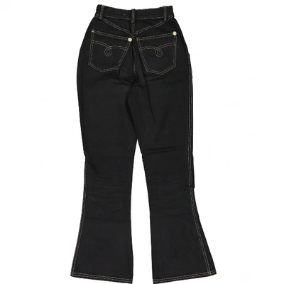 Pre-owned Versace Black Cotton Jeans