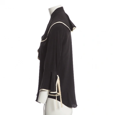 Pre-owned Chloé Silk Blouse In Black