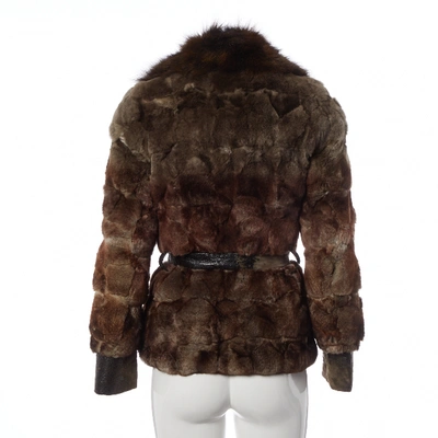 Pre-owned Dior Brown Fox Coat