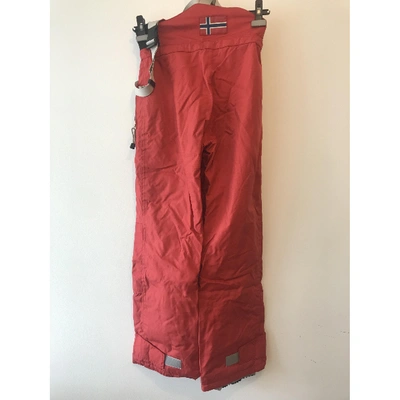 Pre-owned Napapijri Red Trousers