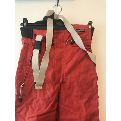 Pre-owned Napapijri Red Trousers