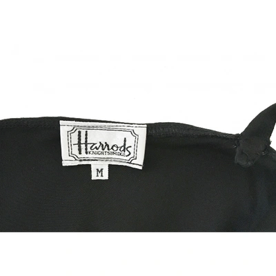 Pre-owned Harrods Silk Camisole In Black