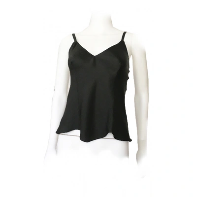 Pre-owned Harrods Silk Camisole In Black