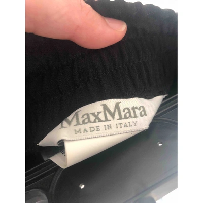 Pre-owned Max Mara Black Silk Shorts