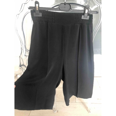Pre-owned Max Mara Black Silk Shorts