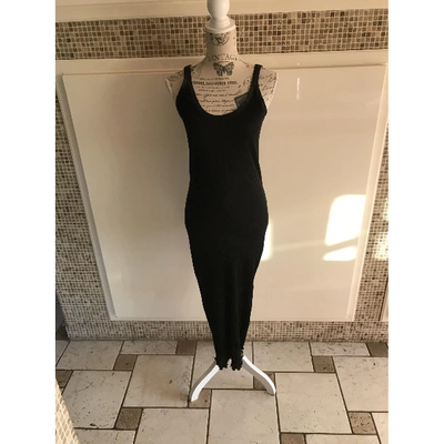 Pre-owned Moschino Maxi Dress In Black