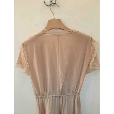 Pre-owned Miu Miu Silk Mid-length Dress In Other