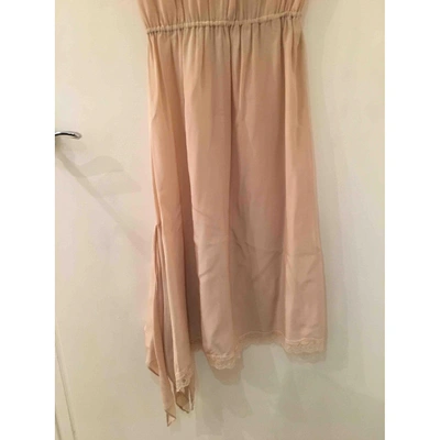 Pre-owned Miu Miu Silk Mid-length Dress In Other